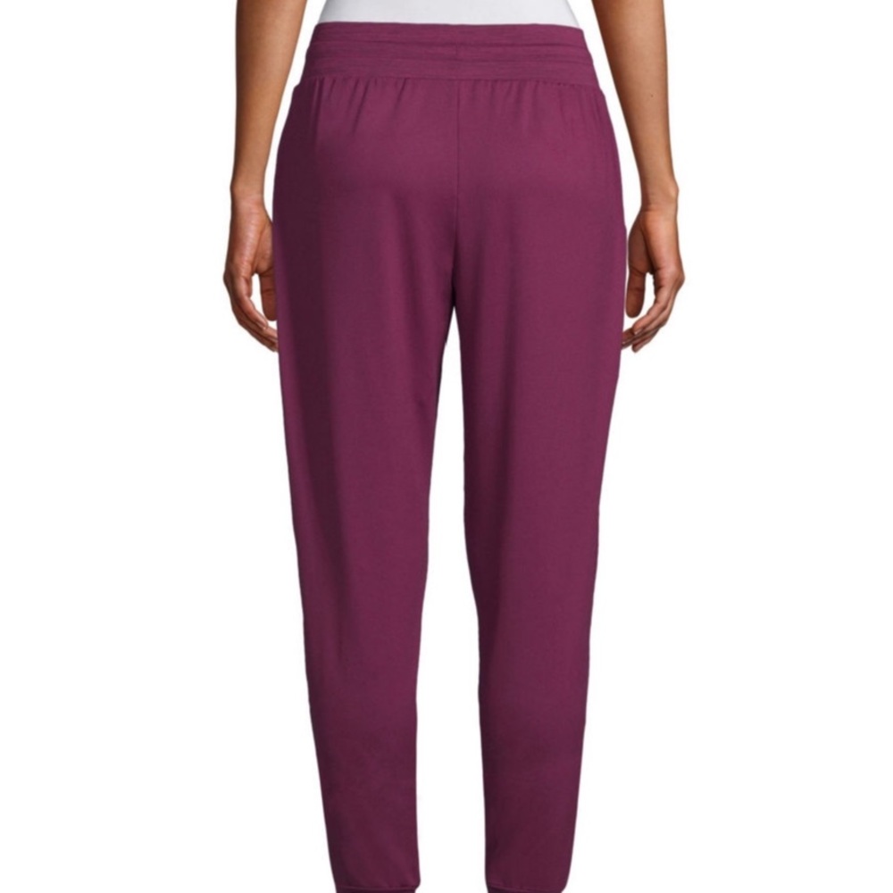 Wine Active Womens Mid Rise Cuffed Track Pant - Picture 2 of 4